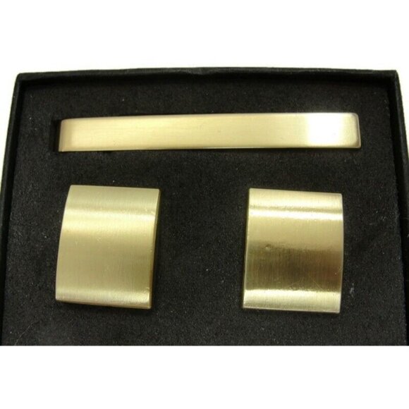 Cufflinks Tie Clip Set 3 Colors His Private Items Accessories IOB - Picture 15 of 16